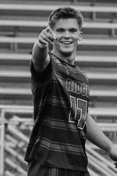 Jake Hammond smiling in his number 17 jersey